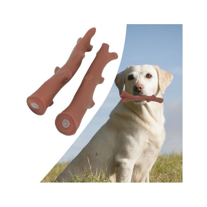 Spielzeug Bissfestes Quietschspielzeug für Haustiere in Astform Waschbares, wiederverwendbares Spielzeug zur Zahnreinigung Ha