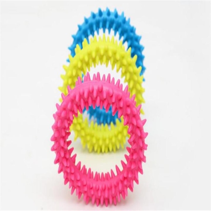 Haustierspielzeug für kleine Hunde, Bissfestigkeit, Gummiring, Zahnreinigung, Welpen-Hundetrainingsspielzeug