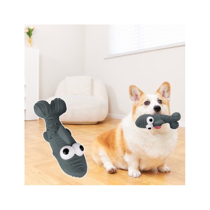 Interaktives Hundespielzeug, langsames Fressen, Verdauung, Zahngesundheit, beißfest, Leckerli-Spender aus Gummi, vertreibt La