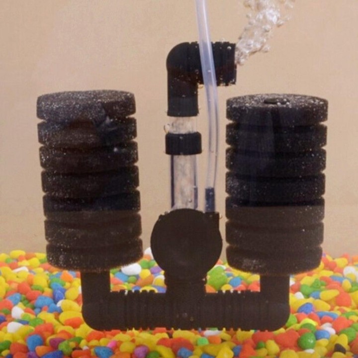 Aquarium-Filter, Wandmontage, Schwammfilter, Aquarium-Luftpumpe A