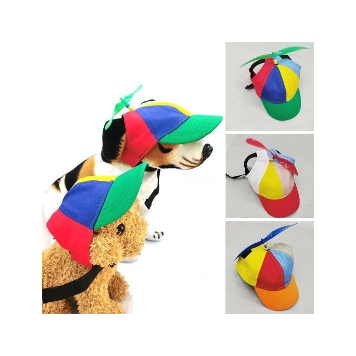 Haustiermütze, bunte Haustier-Propellermütze, bezaubernde, sonnenfeste, atmungsaktive Hunde-Baseballmütze für den Sommer im F