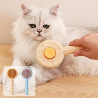 Kamm Vortex Selbstreinigende Sanfte Entwirrung Haarentfernung Katzen Edelstahl Nadelkamm blau