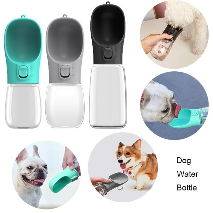 Tragbare Haustier-Wasserflasche für Hunde und Katzen, Reise-Wassertrinkflasche für Haustiere, Wasser- und Futterspender für H