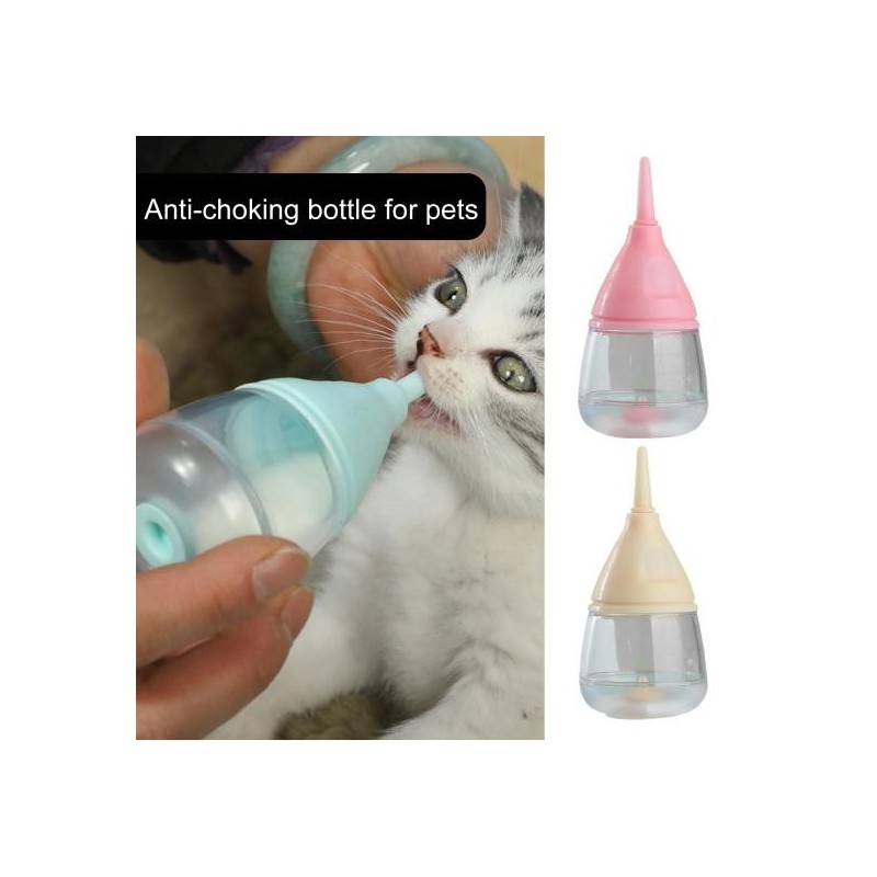 Welpen-Stillfütterungsflasche Anti-Erstickungs-Welpenmilchflaschen Professioneller, klarer Skalierungsmarker Fütterungsnippel