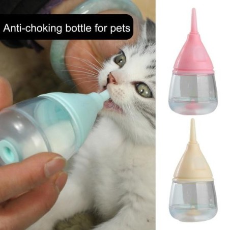Welpen-Stillfütterungsflasche Anti-Erstickungs-Welpenmilchflaschen Professioneller, klarer Skalierungsmarker Fütterungsnippel
