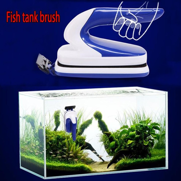 Sagit Magnetisch, Bürste, Aquarium, Fisch, Tank, Glas, Algen, Schaber, Reiniger, Schrubben, Schaber One Size blau