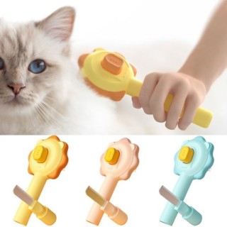 Bürste, selbstreinigend, sanfte Massagespitze, entfernt Matten, Verfilzungen, langes und kurzes Haar, Haustierpflegewerkzeug