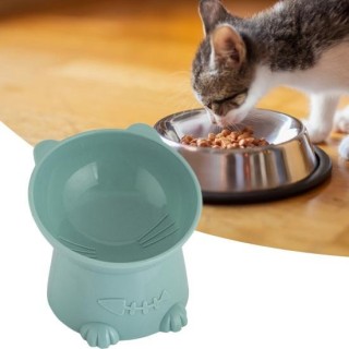 Reine Farbe Fischgrätenmuster Schützen Halswirbelsäule Glatte Katzen Hunde Wasser Feeder Teller Teller Haustier Zubehör Schüs