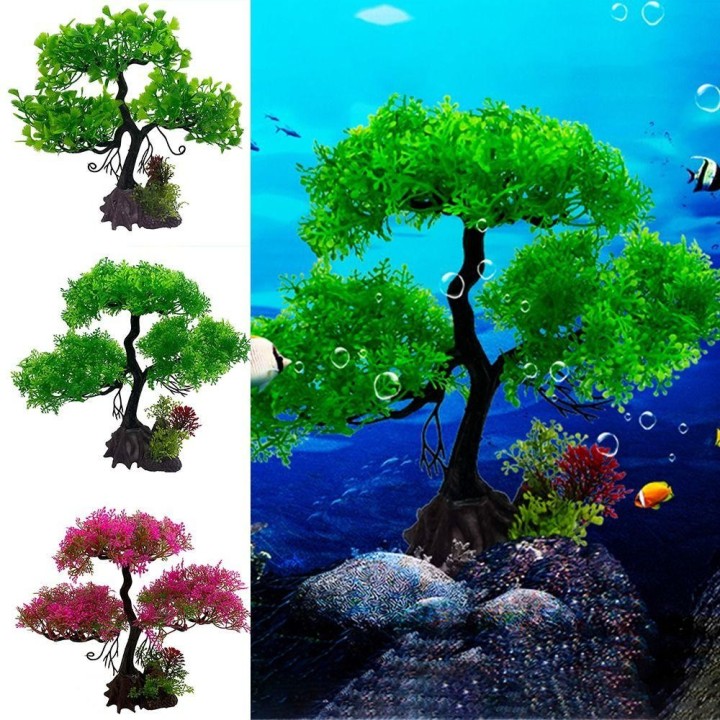 Unter Wasser Aquarium Baum LDPE Aquarium Zubehör Langlebig Aquarium Baum Büro 1