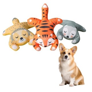 Löwe Fuchs Form Haustier Plüsch Quietschendes Spielzeug Kleine Mittelgroße Hunde Knochen Aggressive Kauer Bissfestes Hundeplü