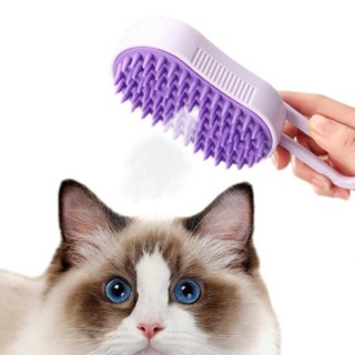 Dampfbürste für Haustiere, USB-Ladespray, Katzenbürste zum Haarentfernen, Entfernen von statischen, fliegenden Haaren, selbst