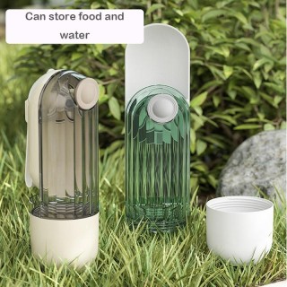 Haustier tragbare Outdoor-Reise 2-in-1-Funktion Trinkbecher auslaufsicher Trinknapf Haustier Trinkbrunnen Haustier Wasserkoch