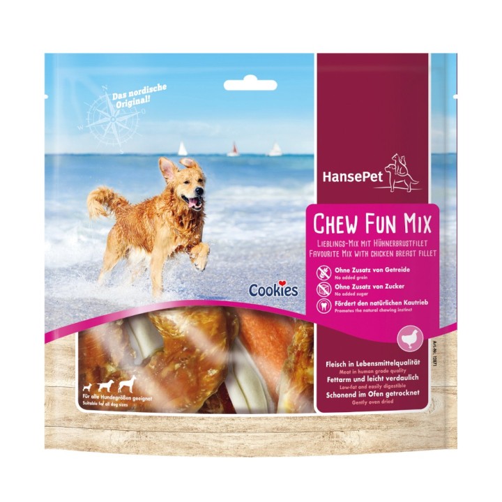 Hansepet Cookies Chew Fun Mix mit Huhn - 380 g