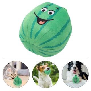 Plüsch-Haustier-Kauspielzeug, Wassermelonen-Vokalisierungsspielzeug, weiches Haustier, quietschendes Spielzeug, Hund