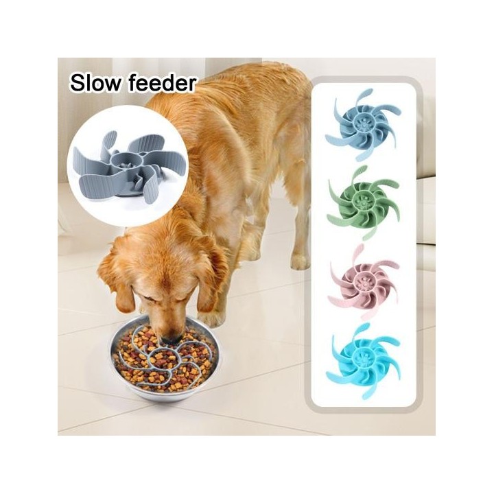 Pet Slow Feeder Silikon-Hundenapfeinsatz mit Saugnäpfen, Lebensmittelqualität, Anti-Erstickungsschutz für langsam fressende H