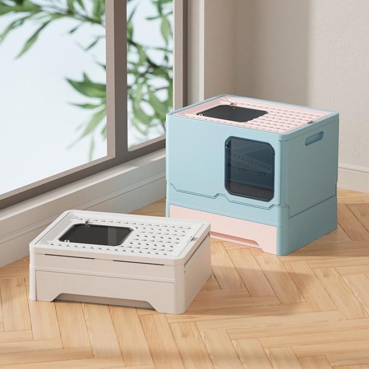 Katzentoilette, große geschlossene Katzentoilette, Schaufel, Kotbeauftragter, spritzwassergeschützt, Katzentoilette, Katzen-H