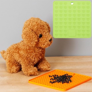 Living Pet Supplies Katzen-Spendermatte, Futter-Lick-Pad, Hunde-Futterspender, Slow-Food-Matte, Slow-Feeder-Schalen violett