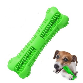 Weiche Welpen-Kauspielzeuge in Knochenform, Knochenform, Hundezahnbürsten, Hundebürstenstift, lindern Langeweile blau