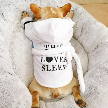 Bademantel für Katzen und Hunde, Hundepyjama, Schlafkleidung, weiches Badetuch für den Innenbereich, Kleidung für Welpen, Hun