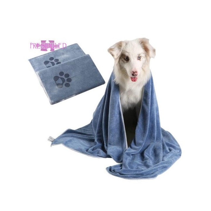 Haustierhandtuch, langlebig, super saugfähig, Hunde- und Katzenhandtuch, schnell trocknend, weiche, bequeme Decke – Heimtierb