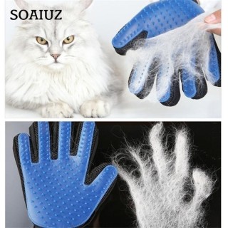 Hunde-Haustier-Bürstenhandschuh, sanfte und effiziente Fellpflege für Haustiere, Katzenpflege, Handschuh, Hundebad, Katzenrei