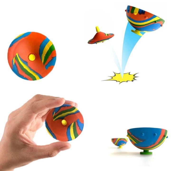 Spielzeug Kinder Spielzeug Gummi Popping Bowls Bounce Spinner Bowl Bounce Ball Bounce Bowl Fidget Toys 1pc