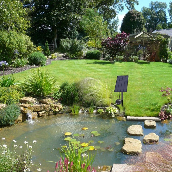 2W Plug-in Solar Sauerstoffpumpe Aquarium Oxygenator Aquarium Sauerstoffbelüfter Luftpumpe Angelbelüfter 2W schwarz