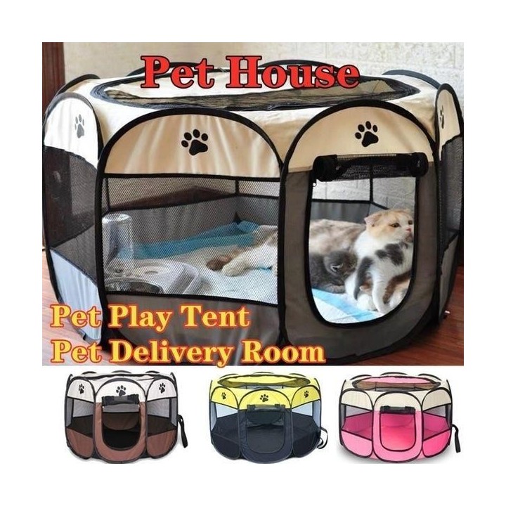 Tragbarer, faltbarer Laufstall für Hunde und Katzen, Zelt, Hundeübung, Spielhütte, Outdoor, Hunde, Katzen, Nest, Haus, Kreißs