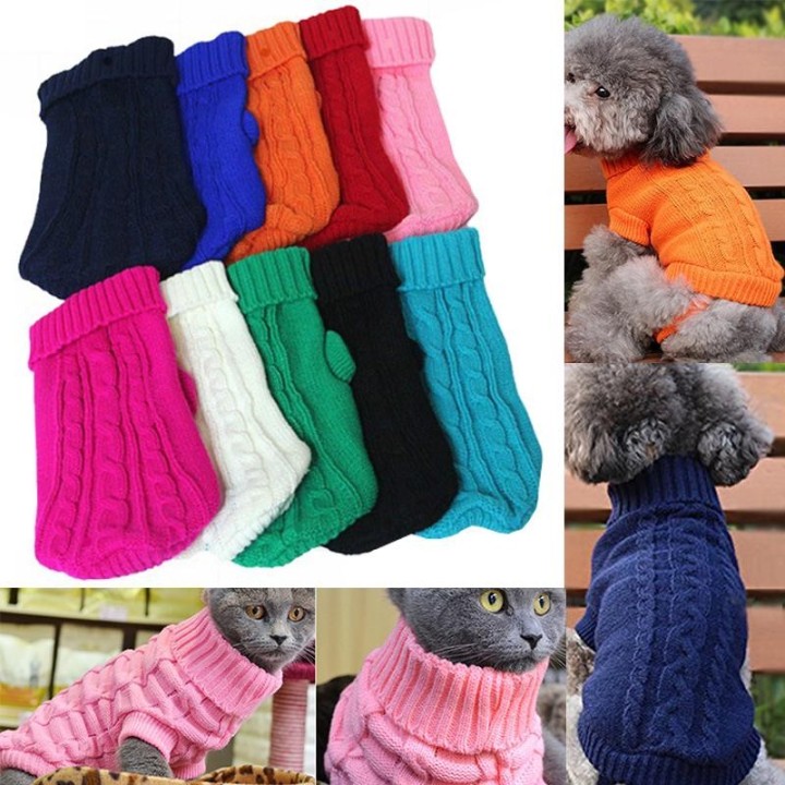 Modisch für kleine Hunde, Mantel, Chihuahua-Jacke, Pullover, Katze, Haustier, Welpen, Kleidung, Hund, Winter XS orange