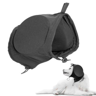 Hunde-Ohrenschützer, Lärmschutz, Hunde-Ohrenschützer, verstellbar, bequem, Haustier-Gehörschutz, Haustierbedarf S schwarz
