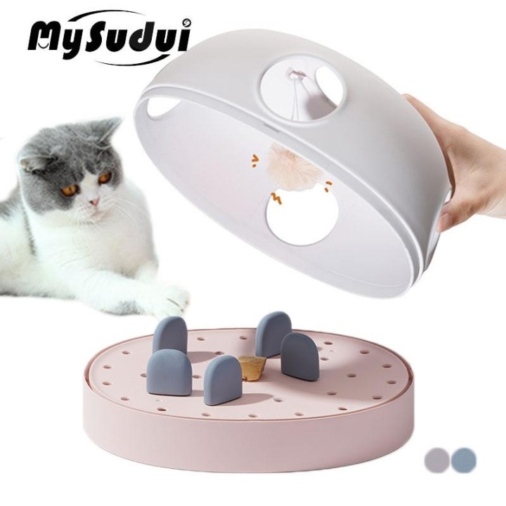 3 In 1 Haustier Katze Spielzeug Track Ball Plüsch Interaktive Intelligenz Spielzeug Für Katzen Spiele Behandeln Puzzle Spielz