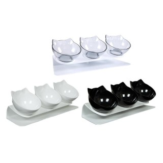 Futternäpfe für Haustiere, um 15° neigbar, Nackenschutznapf, Futternapf für Katzen, Hunde, Trinkwassernapf, Futternapf in Leb