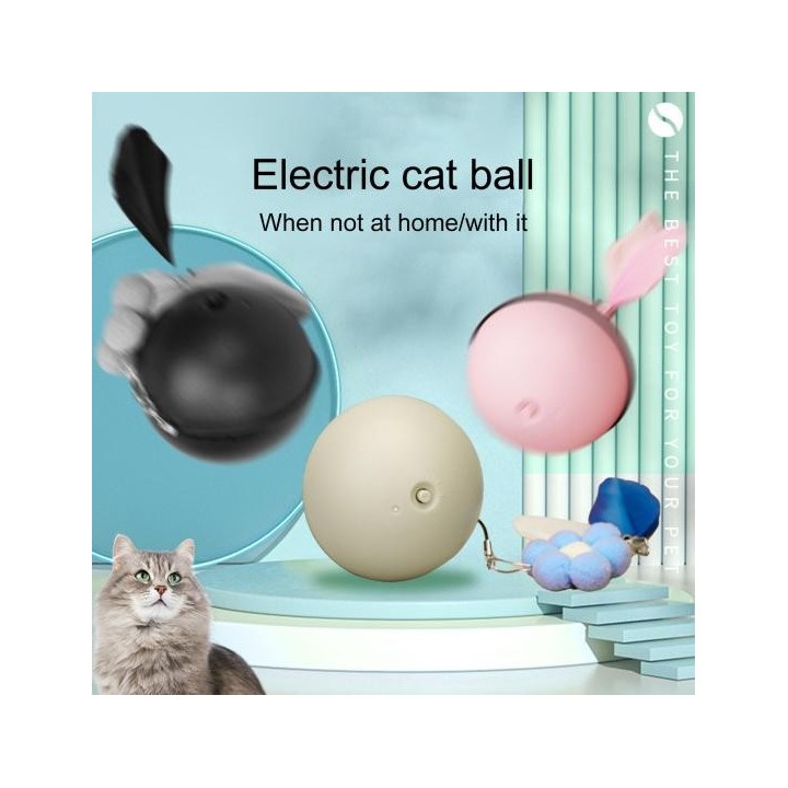 Ball Interaktives Katzen- und Hundespielzeug Ball Leistungsstarkes, langlebiges automatisches Katzenspielzeug Heimtierbedarf