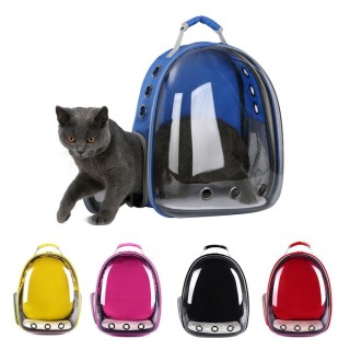 Transparente Kapsel Haustier Katze Hund Kitty Welpen Rucksack Träger Outdoor Reisetasche rot