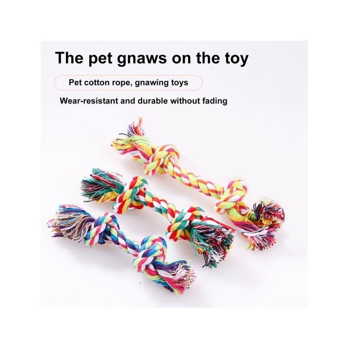 1 Stück/3 Stück/5 Stück Haustierspielzeug, interaktives Hunde-Kauspielzeug, bissfest, Baumwollseil, Hundetrainingsspielzeug,