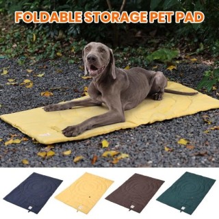 Tragbares, faltbares Hundebett, langlebig, leicht zu reinigen, wasserdichte Schlafmatte für Haustiere braun