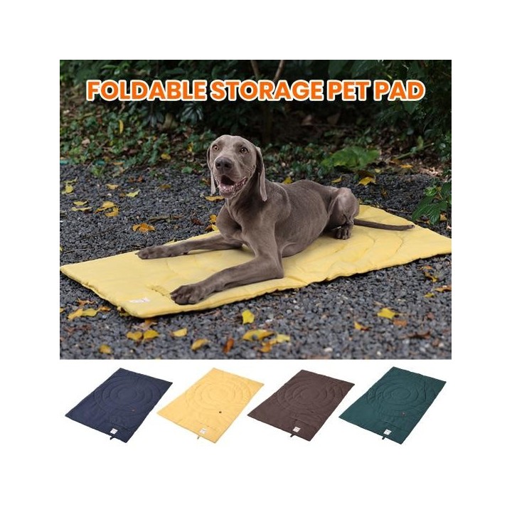Tragbares, faltbares Hundebett, langlebig, leicht zu reinigen, wasserdichte Schlafmatte für Haustiere braun