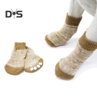 4-teiliges Hundesockenset, rutschfeste Welpenstiefel, Haustiersocken, Pfotenschutz, Outdoor-Traktionskontrollsocken für heiße