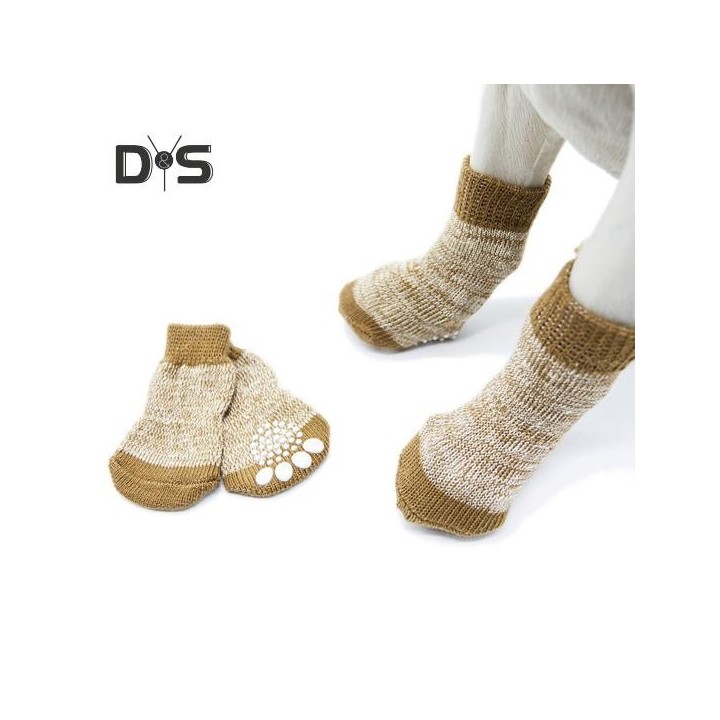 4-teiliges Hundesockenset, rutschfeste Welpenstiefel, Haustiersocken, Pfotenschutz, Outdoor-Traktionskontrollsocken für heiße