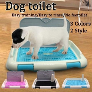 Mesh-Hundetoilette mit Simulationswand, tragbares Haustier-Töpfchen-Tablett, Zubehör, Hunde-Pipi-Training, Heimtierbedarf wit