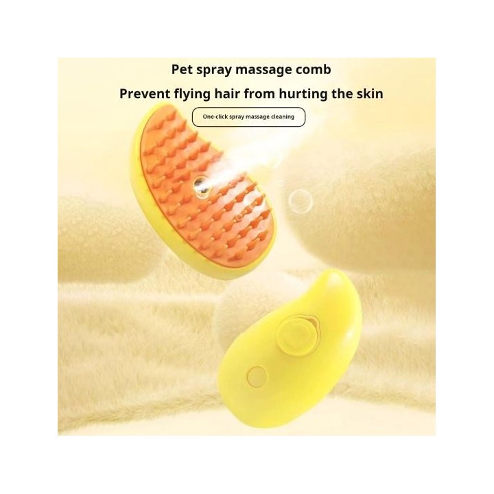 3-In-1 Dampf Katze Bürste Wiederaufladbare Haustier Dampfbürste Katze Pflege Lösung mit Dampf Haustier grün