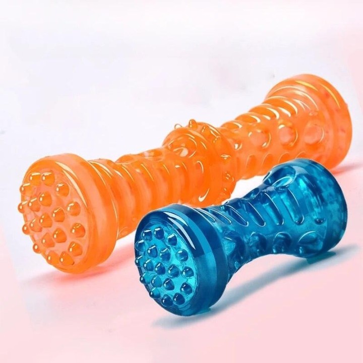 Gummi-Hundespielzeug zum Kauen von Hunden, bissfest, quietschendes Training, Spielspielzeug, interaktives Hundespielzeug für