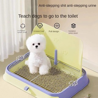 Hundetoilette, Haustier-Spezialtöpfchen, Edelstahl, Anti-Tritt-Scheiße, Sandbecken, Urinbecken, kleines Hunde-Urin-Artefakt 1