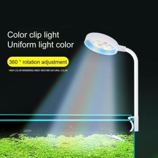 Licht 360 Grad einstellbar einfache Bedienung wasserdichte Universal Tube Clip Fisch Tanks Lampe hellrosa