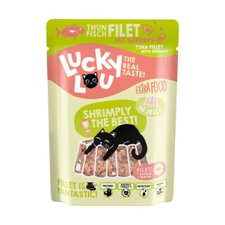 Lucky Lou Extra Food Thunfisch & Shrimps in Jelly 12x70g