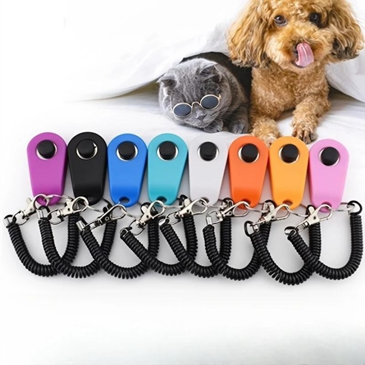Hunde-/Katzen-Trainings-Clicker mit Handschlaufe Trainingszubehör für Hunde/Katzen-Trainings-Clicker Hundezubehör Hundetraini