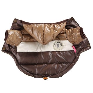 Warmer Mantel, Haustier-Hundekleidung, wasserdicht, für kleine Welpen, Katzen, Kapuzenmantel, Jacke, Baumwoll-Outfit, Heimtie