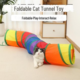 Multifunktionales Katzentunnelzelt und Schlafsack für Kätzchen – Spielzeug zur Selbstunterhaltung 50cm Straight Cat Tunnel