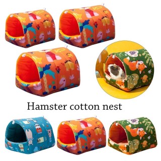 Mini Käfig Kaninchen Eichhörnchen Warme Matte Meerschweinchen Nest Hamster Haus Kleine Tier Schlafen Bett L-Type1