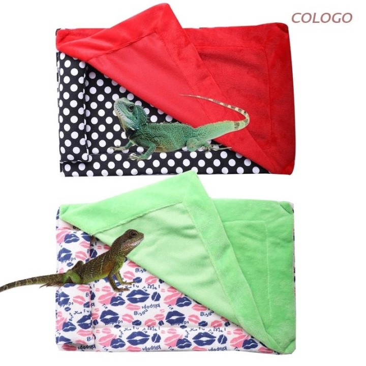 Schwarze Punkte, Lippenmuster Bett für Bartagamen Geckos Eidechsen Reptilien Schlangen D0LD